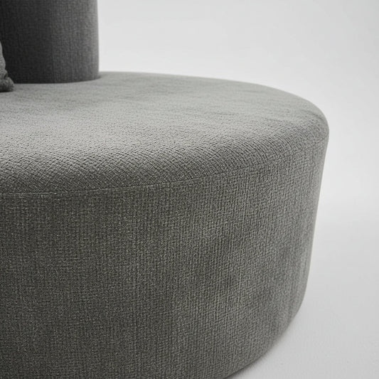 Cirrus Curve Modular Sofa - Sculptural Bouclé Boneless Design