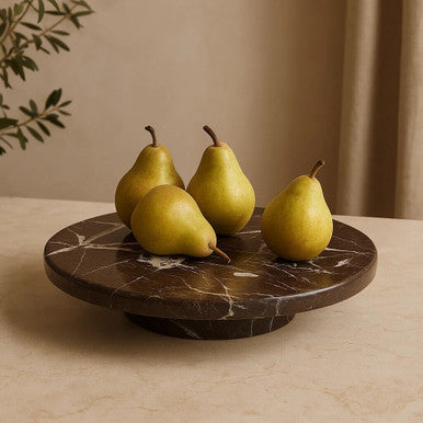 Salmo Red Marble Lazy Susan