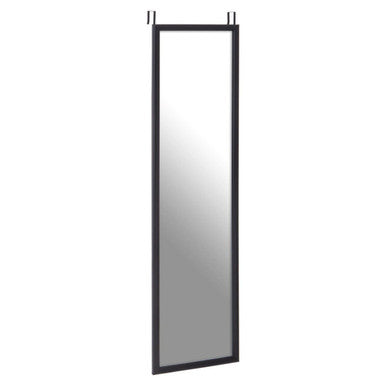 Mize Over Door Full-Length Mirror | Black Plastic Frame