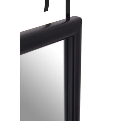 Mize Over Door Full-Length Mirror | Black Plastic Frame