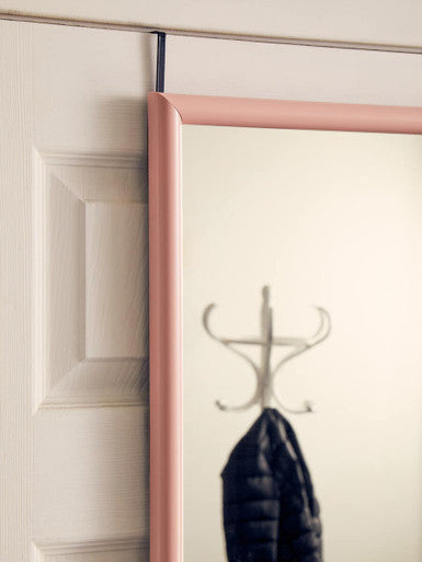 Mize Over Door Full-Length Mirror | Pink Plastic Frame