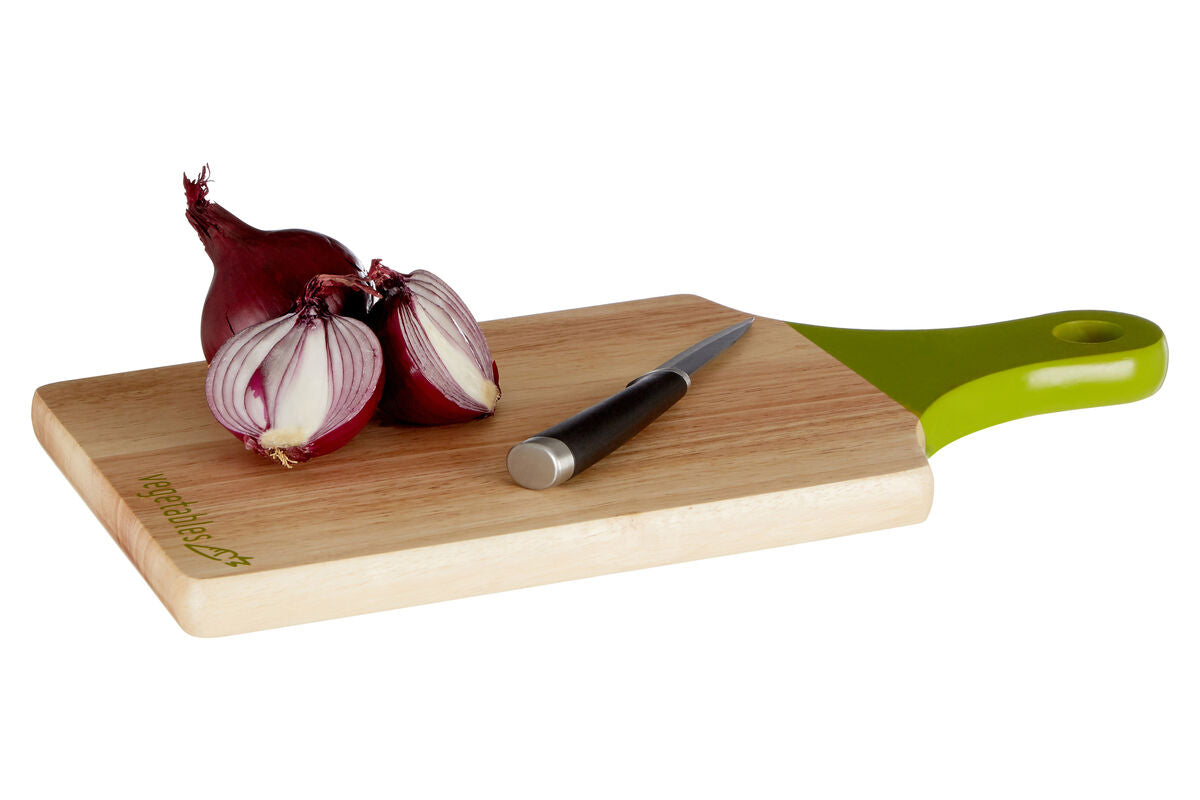 Dahra Set of 3 Colour-Coded Rubberwood Chopping Boards