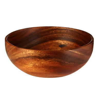 Kora Acacia Wood Round Fruit and Salad Bowl
