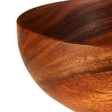 Kora Acacia Wood Round Fruit and Salad Bowl
