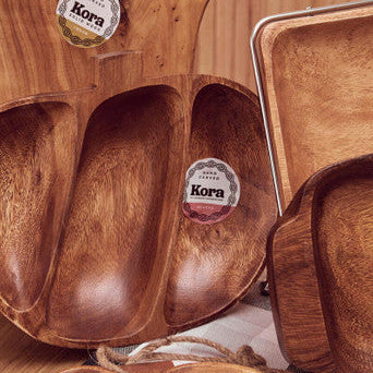Apple shaped serving dish styled with dips and nibbles
