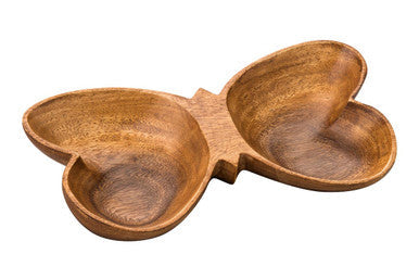 Butterfly serving dish styled on a table