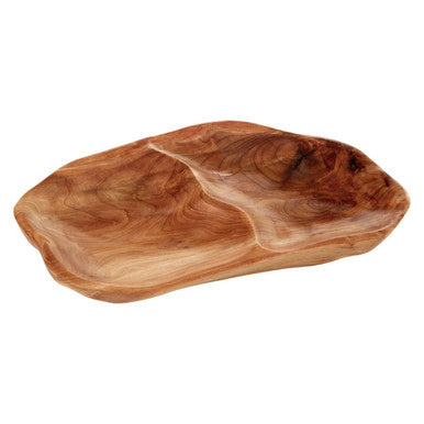 2 Section Serving Dish in Cedarwood | Savin