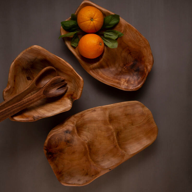 2 Section Serving Dish in Cedarwood | Savin