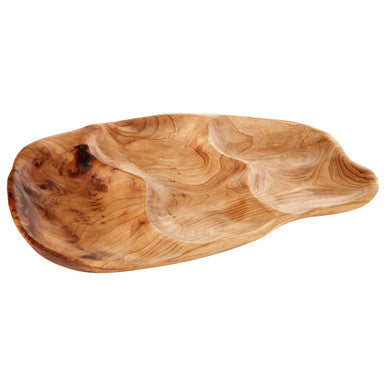 3 Section Serving Dish in Cedarwood | Savin