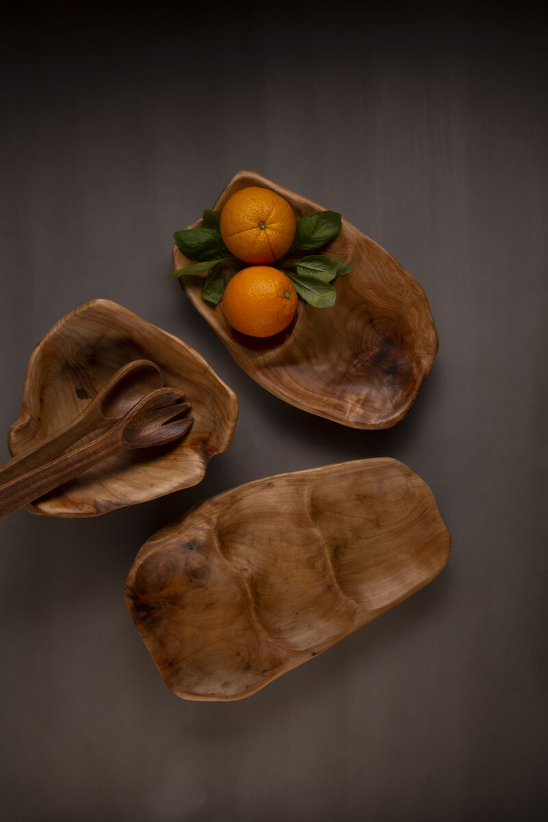 3 Section Serving Dish in Cedarwood | Savin