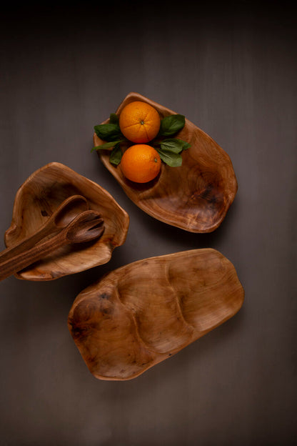 3 Section Serving Dish in Cedarwood | Savin