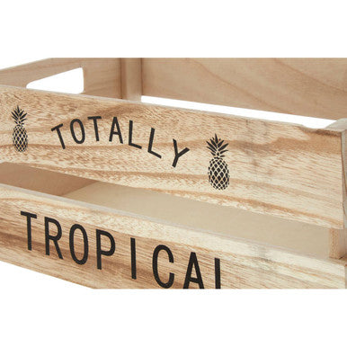 Naresso Natural Paulownia Wood Tropical Fruit Crate