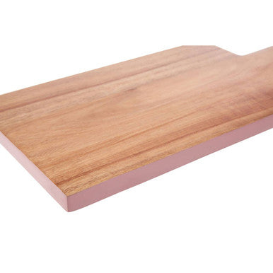 Socorro Acacia Chopping Board with Pink Edge