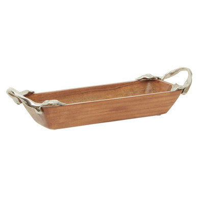 Acacia Wood Small Rectangular Serving Dish | Vine