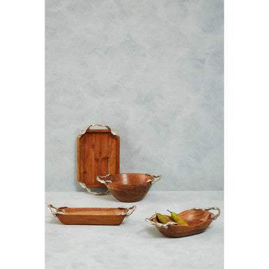Acacia Wood Small Rectangular Serving Dish | Vine