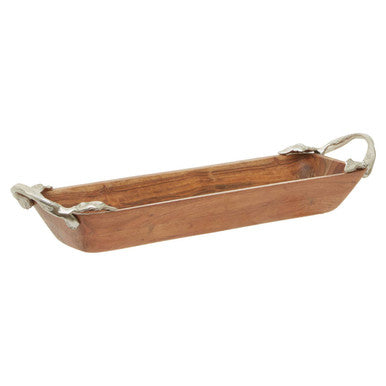 Acacia Wood Large Rectangular Serving Dish | Vine