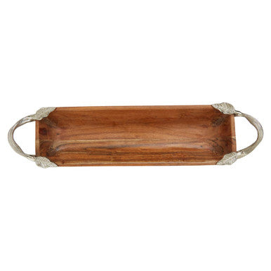 Acacia Wood Large Rectangular Serving Dish | Vine