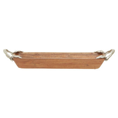 Acacia Wood Large Rectangular Serving Dish | Vine