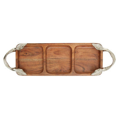 Side view of the Vine acacia serving dish