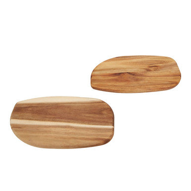 Kora Set of 2 Acacia Oval Chopping & Serving Boards