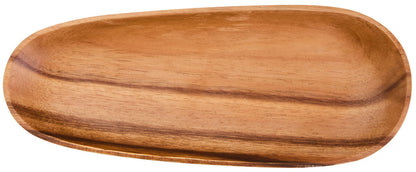Acacia wood medium oval serving dish, Kora