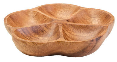 Acacia five section flower serving dish, Kora
