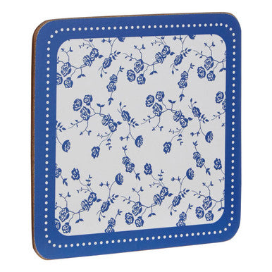 Set of Four Coasters | Blue Rose
