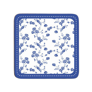 Set of Four Coasters | Blue Rose