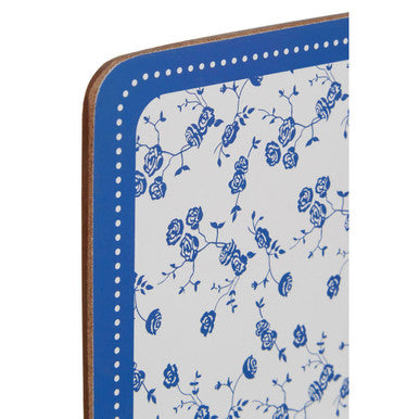 Set of Four Coasters | Blue Rose