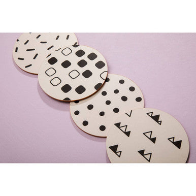 Set of 4 Eclectic All Sorts Coasters | Mimo