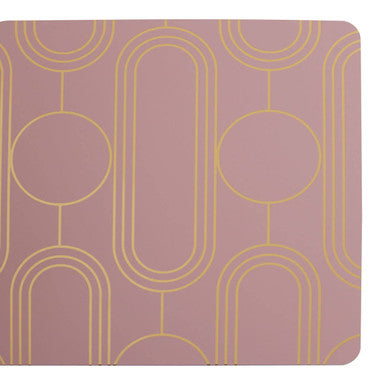 Set of 4 Pink Coasters | Frosted Deco