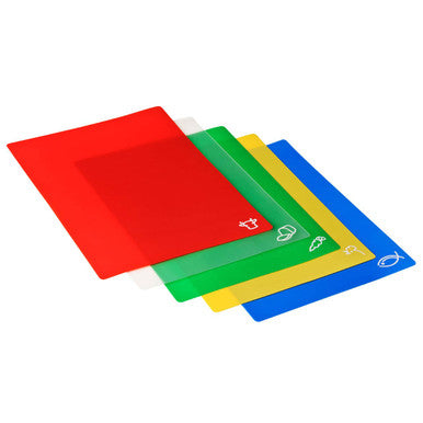 Daily Set of 5 Colour-Coded Flexible Chopping Boards