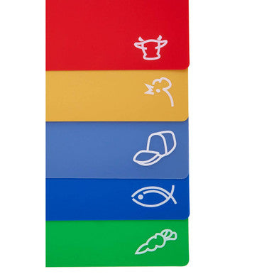 Daily Set of 5 Colour-Coded Flexible Chopping Boards
