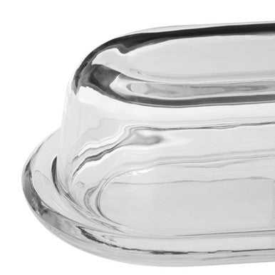 Olivia Clear Glass Butter Dish
