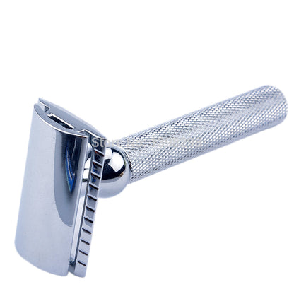 CSB Men's Shaving Set – Double Edge Safety Razor, Badger Hair Brush, Chrome Stand, Mug, Bowl, Soap and 10 Blades