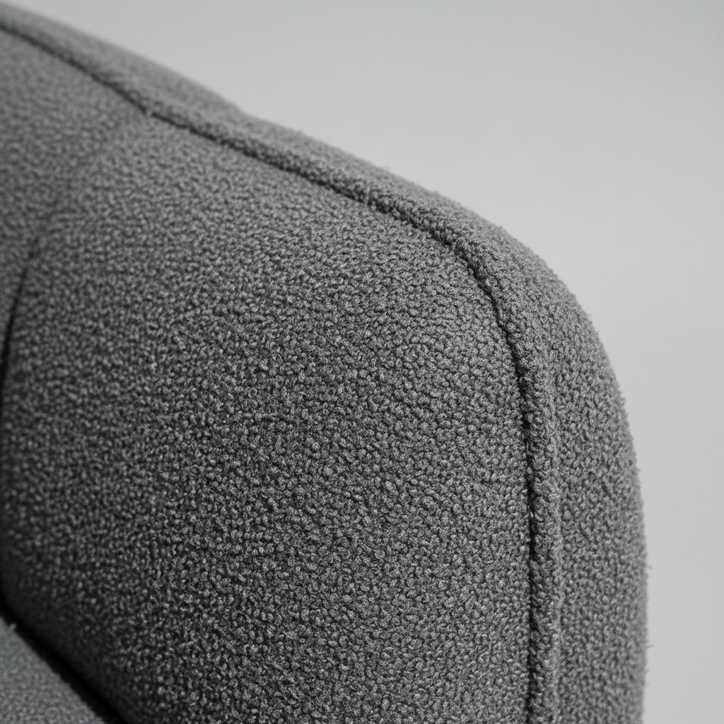 Cloud Comfort Bouclé Armchair - Terracotta Channel Tufted