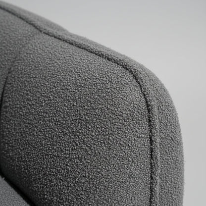 Cloud Comfort Bouclé Armchair - Terracotta Channel Tufted