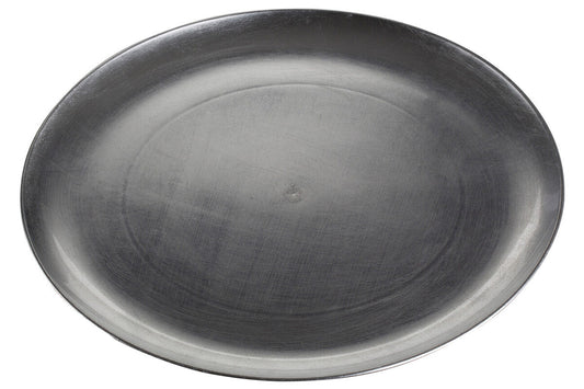 Silver coupe charger plate, 33cm diameter