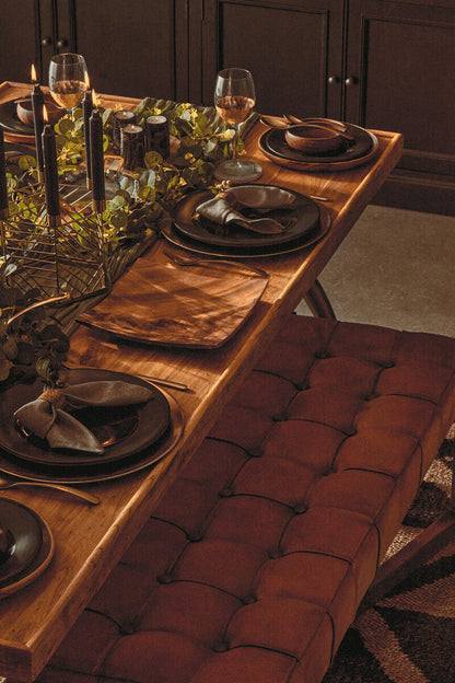 Set Of Four Brass Finish Napkin Rings