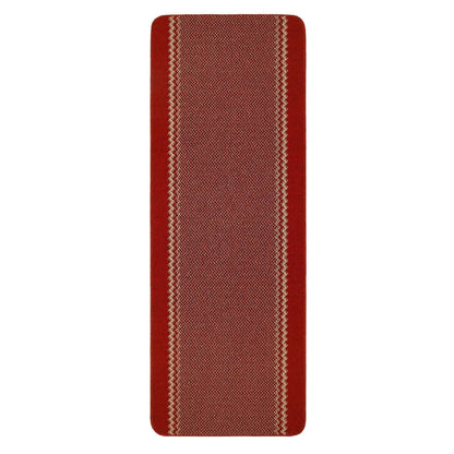 Washable Designer Bordered Red Rug | 116R