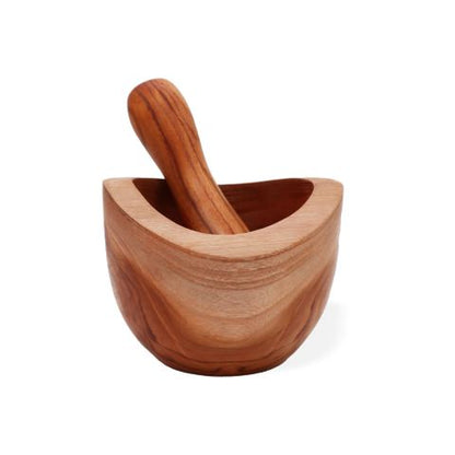 Ergo Teak Mortar & Pestle - Medium
