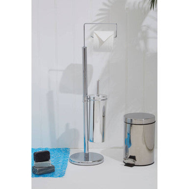 Linnea Chrome Toilet Brush And Roll Holder