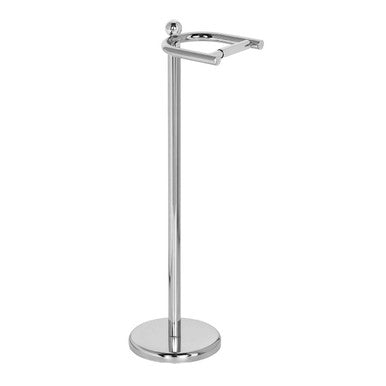 Chrome Bathroom Set Floor Standing Toilet Roll Holder