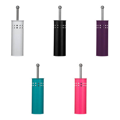 Indy Matt Black Square Design Toilet Brush Holder