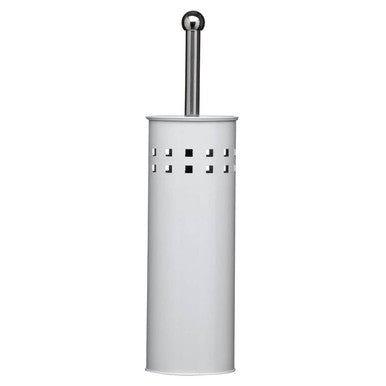 Indy White Square Design Toilet Brush