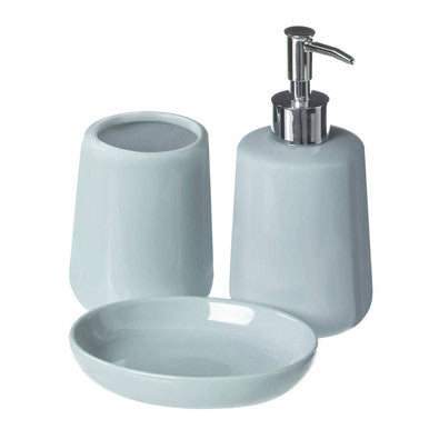 Moon Pale Blue 3Pc Bathroom Set
