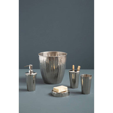 Vaco Hammered Bathroom Nickel Finish Lotion Dispenser