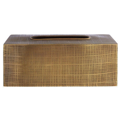 Traze Gold Stainless Steel Rectangular Tissue Box 27 cm