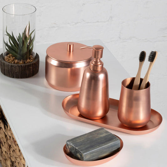 Traze Copper Finish Storage Canister