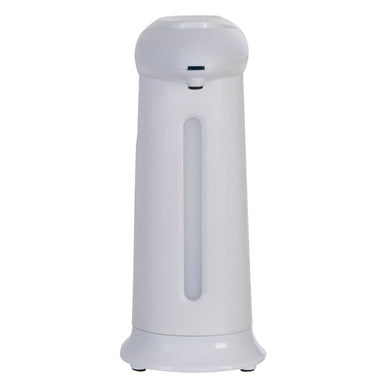 Hessie Automatic Soap and Lotion Dispenser, white, shown from an angle